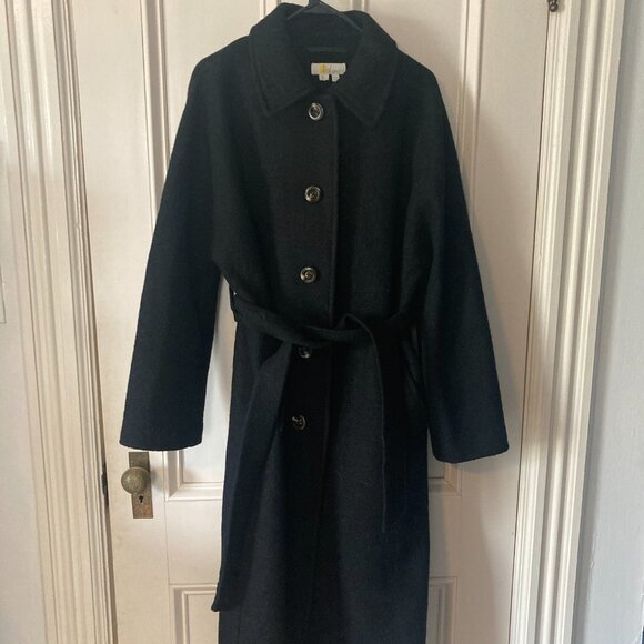 Boden Belted Textured Maxi Coat - Picture 5 of 8
